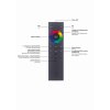 Paul Neuhaus Q-TETRA MASTER Muurlamp LED Nikkel mat, 1-licht, Afstandsbediening, Kleurwisselaar