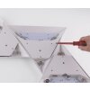 Paul Neuhaus Q-TETRA MASTER Muurlamp LED Nikkel mat, 1-licht, Afstandsbediening, Kleurwisselaar