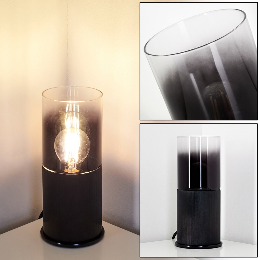 Kuparuk Tafellamp Rookkleurig, Zwart, 1-licht main product photo