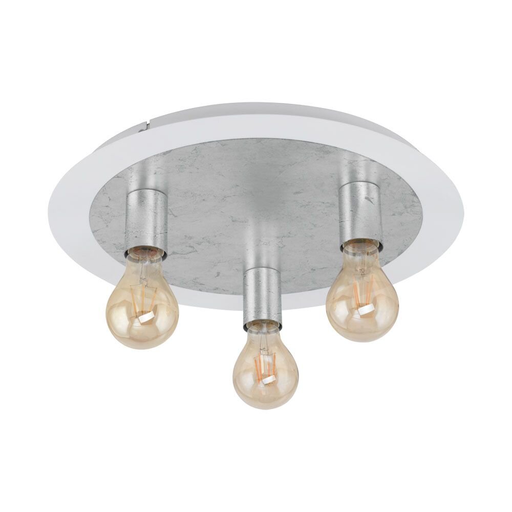 Eglo PASSANO Plafondlamp Zilver, Wit, 3-lichts main product photo