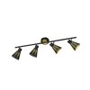 Trio Houston Plafondlamp Zwart, 4-lichts