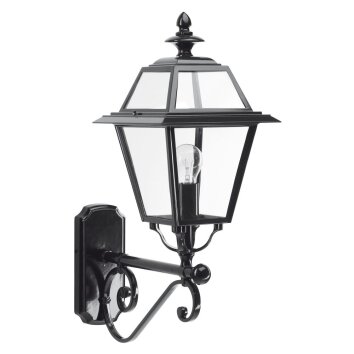 KS Verlichting Venlo Muurlamp Zwart, 1-licht KS Verlichting Venlo Muurlamp Zwart, 1-licht