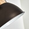 Orny Muurlamp Antraciet, Hout licht, 1-licht