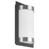 LCD Buiten muurverlichting LED roestvrij staal, Zwart, 1-licht