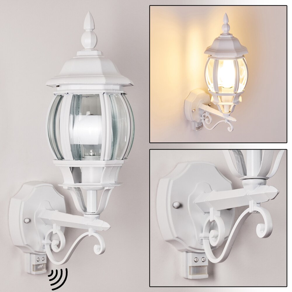 Lentua Buiten muurverlichting Wit, 1-licht, Bewegingsmelder main product photo