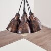 Timola Hanglamp Beige, Donkerbruin, 7-lichts