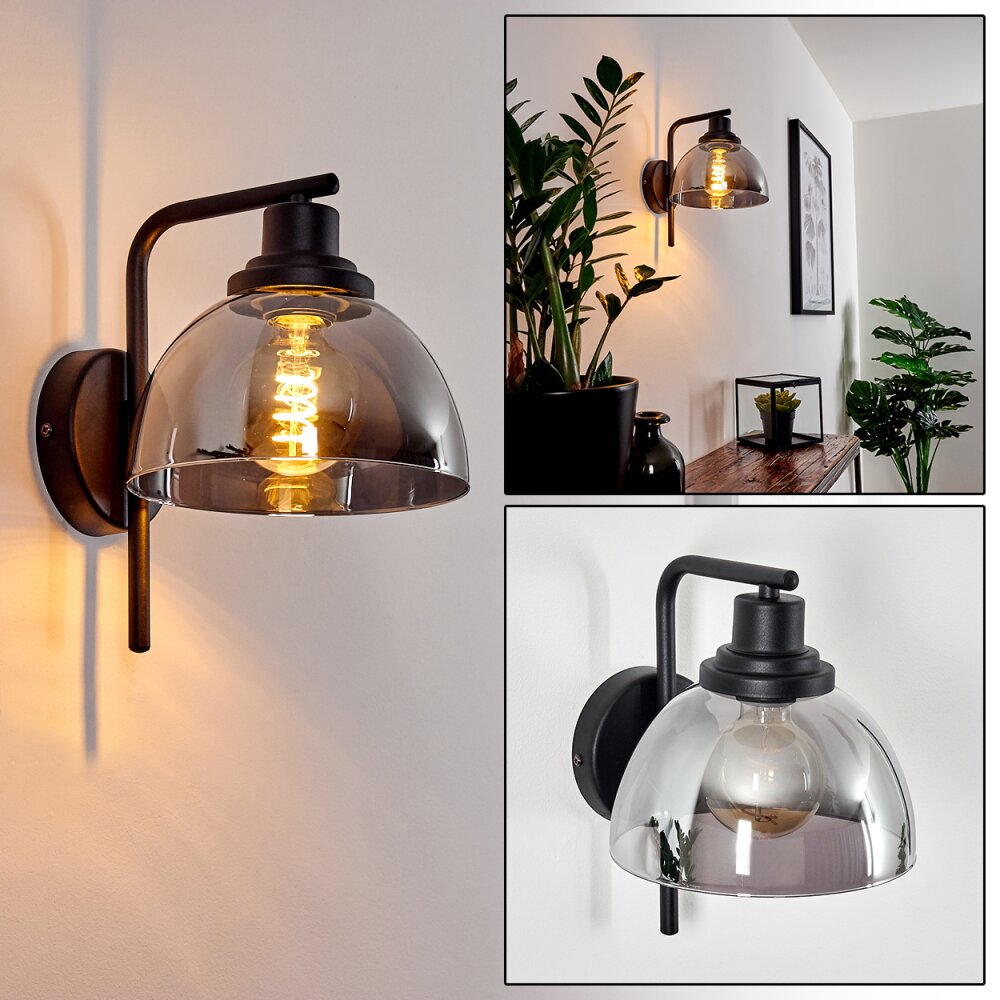 Morzine Muurlamp Zwart, 1-licht main product photo