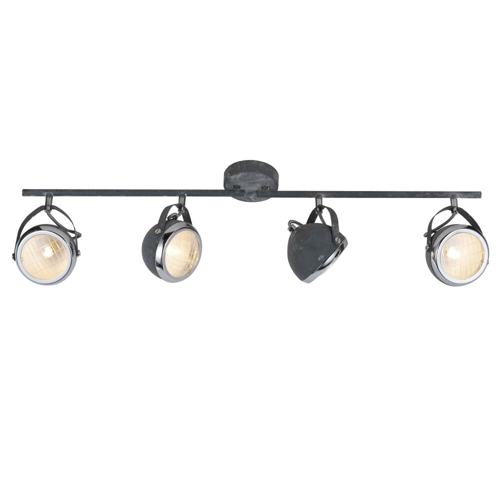 Brilliant Rider Plafond spot Grijs, 4-lichts main product photo