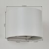 Badajoz Muurlamp Wit, 1-licht