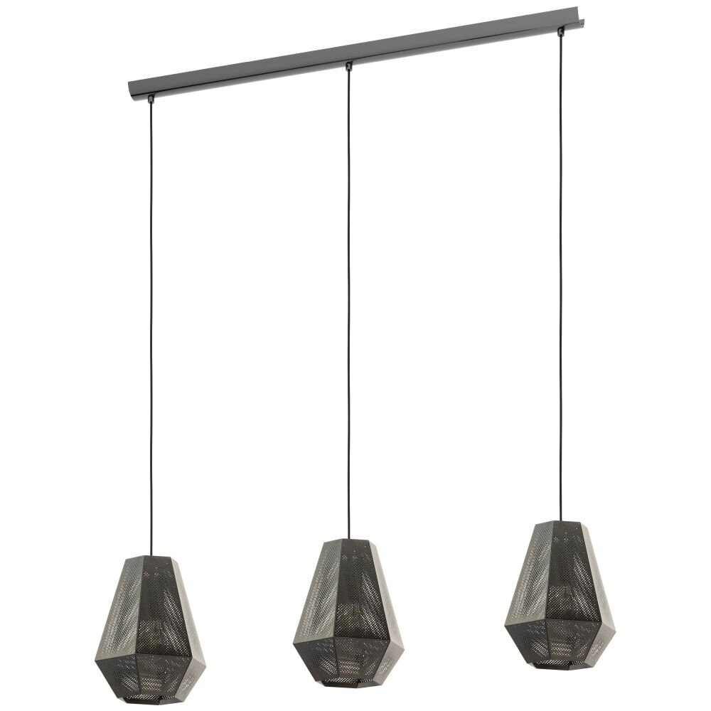 EGLO CHIAVICA Hanger Nikkel mat, Zwart, 3-lichts main product photo