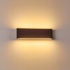 Obion Wandlamp LED Roest, 2-lichts