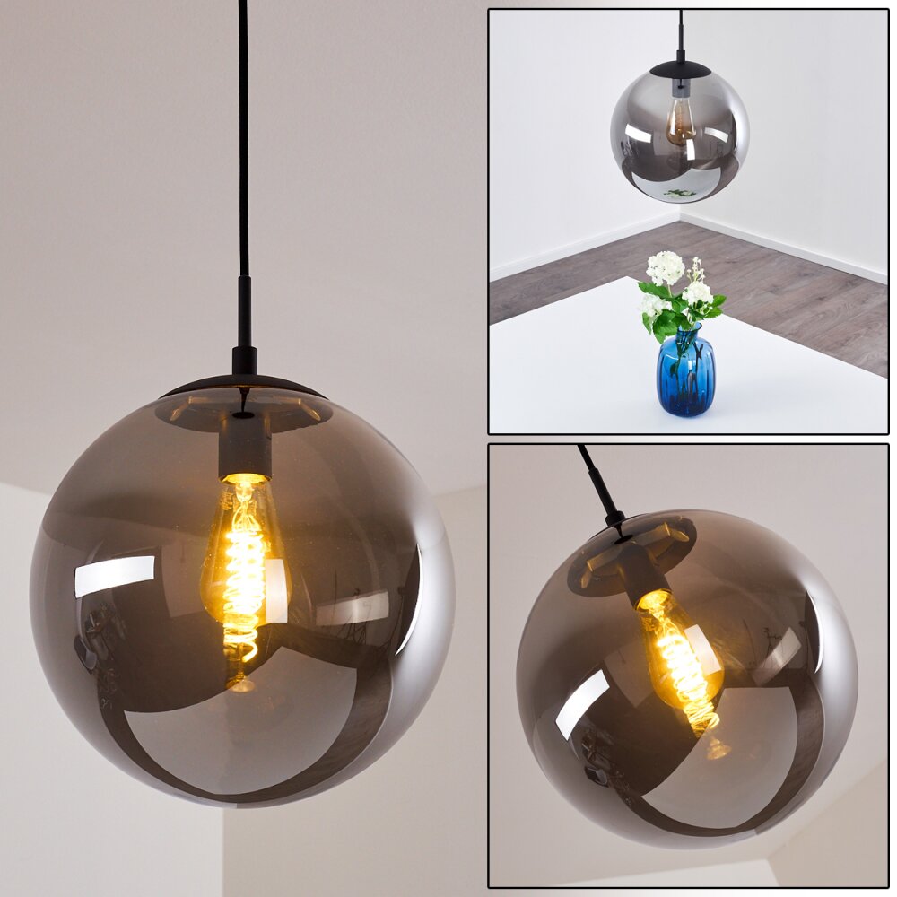 Agropoli Hanger Rookkleurig, Zwart, 1-licht main product photo