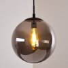 Agropoli Hanger Rookkleurig, Zwart, 1-licht