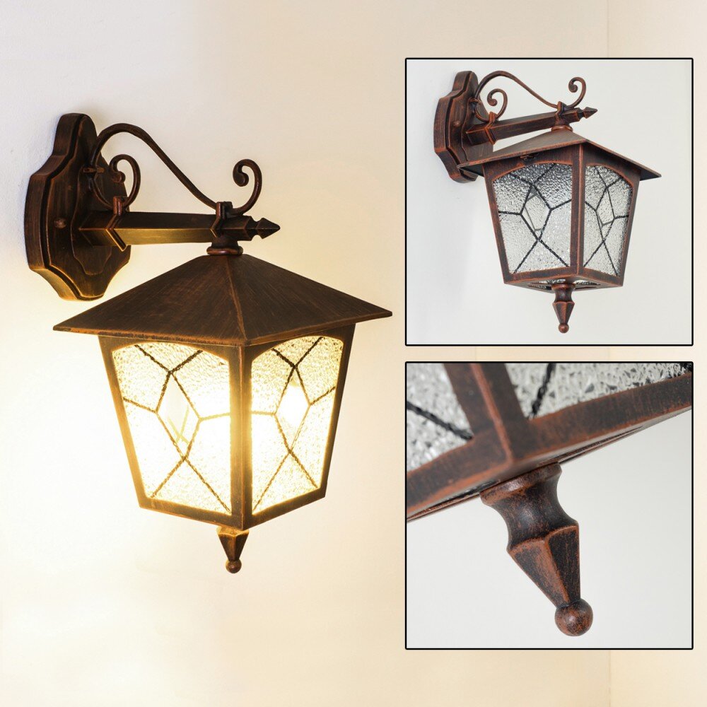 Tok Buiten muurverlichting Bruin, Roest, 1-licht main product photo