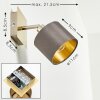 Tibro Wandlamp Nikkel mat, 1-licht