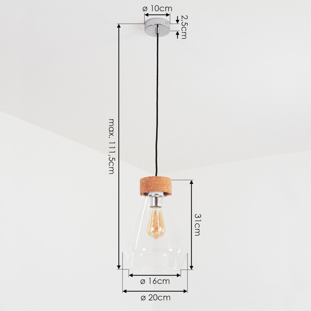 Gunnarn Hanger Chroom, 1-licht
