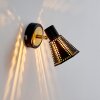Vantaa Muurlamp Zwart-Goud, 1-licht