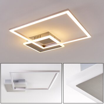 Chilkat Plafondlamp LED Nikkel mat, 1-licht Chilkat Plafondlamp LED Nikkel mat, 1-licht