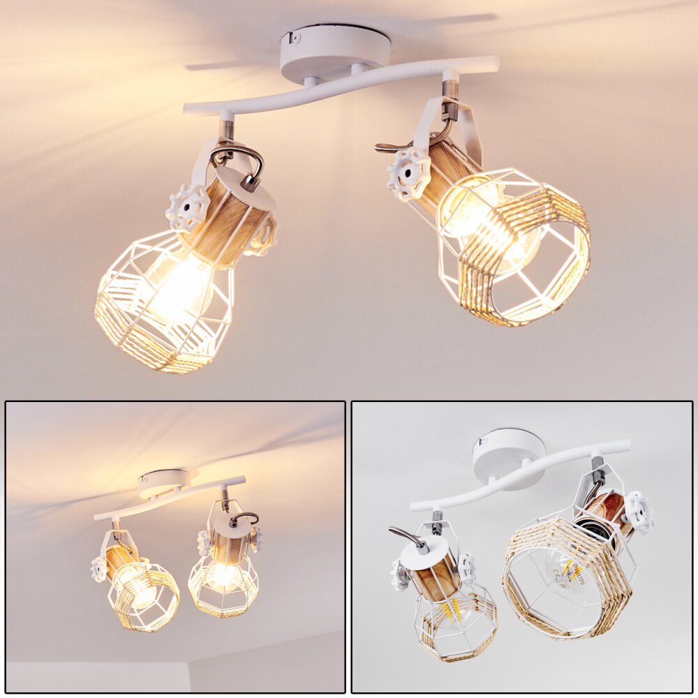 Barbacena Plafondlamp Wit, 2-lichts main product photo