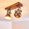 Gudo Plafondlamp Bruin, Brons, 2-lichts
