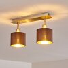 Tibro Plafondlamp Messing, Nikkel mat, 2-lichts