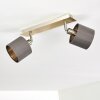 Tibro Plafondlamp Messing, Nikkel mat, 2-lichts