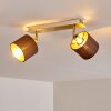 Tibro Plafondlamp Messing, Nikkel mat, 2-lichts