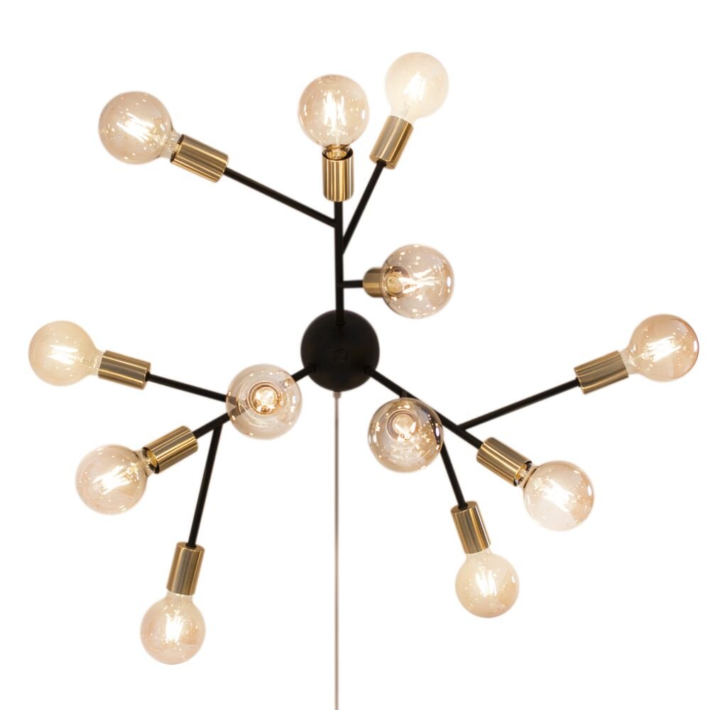 By Rydens Heroes Muurlamp Zwart, 12-lichts main product photo