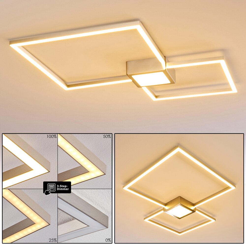Narpes Plafondlamp LED Nikkel mat, 1-licht main product photo