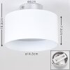 Baraboo Plafondlamp LED Nikkel mat, 2-lichts