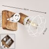 Nifun Muurlamp Bruin, Wit, 1-licht