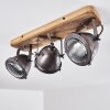 Glostrup Plafondlamp Bruin, roestvrij staal, 3-lichts