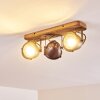 Glostrup Plafondlamp Bruin, roestvrij staal, 3-lichts