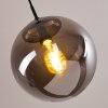 Agropoli Hanger Rookkleurig, Zwart, 1-licht