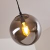 Agropoli Hanger Rookkleurig, Zwart, 1-licht