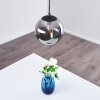 Agropoli Hanger Rookkleurig, Zwart, 1-licht