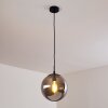 Agropoli Hanger Rookkleurig, Zwart, 1-licht