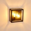Caudry Buiten muurverlichting Zwart, 2-lichts