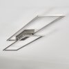 Veyrier Plafondlamp LED Staal geborsteld, 2-lichts