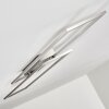 Veyrier Plafondlamp LED Staal geborsteld, 2-lichts