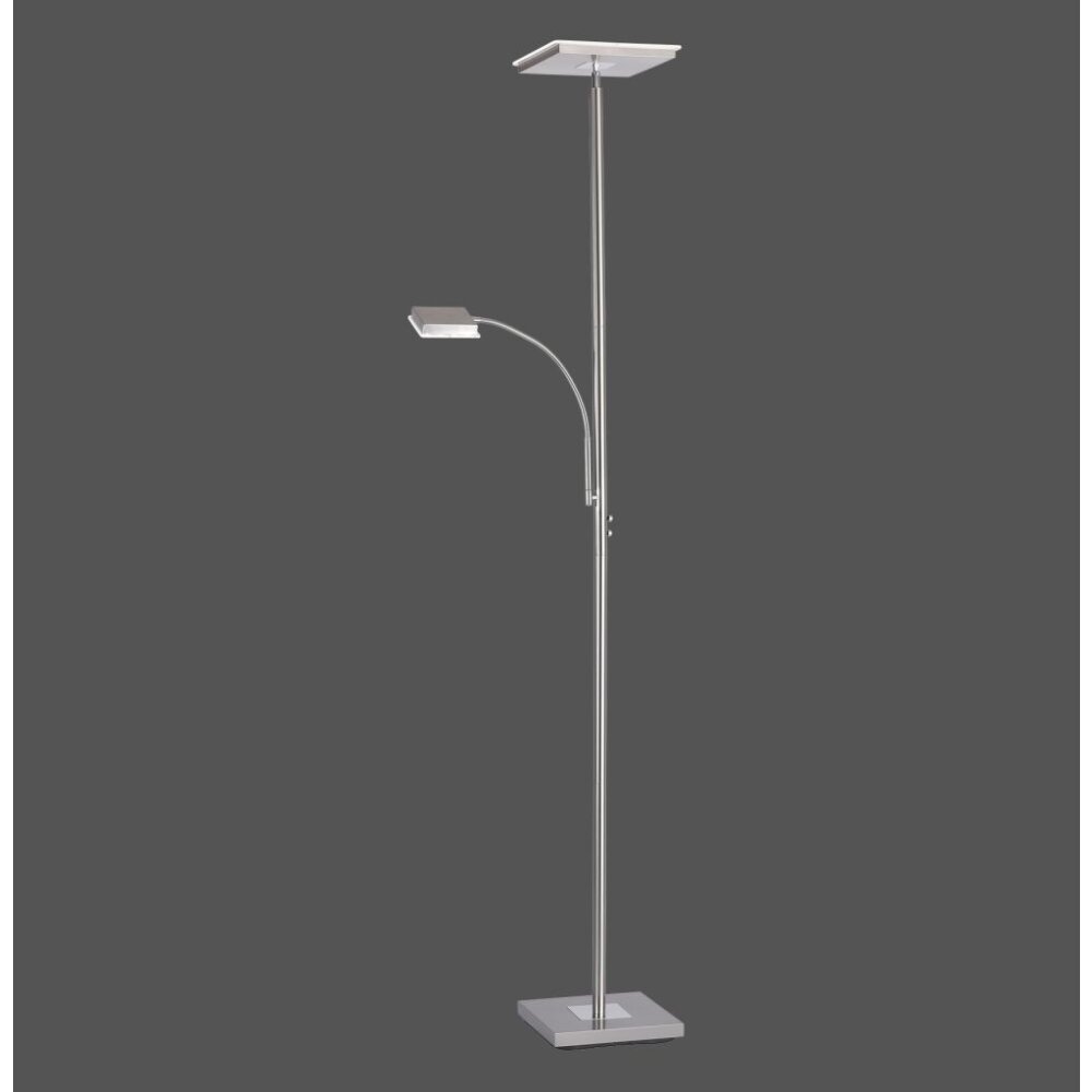 Leuchten-Direkt HANS Staande lamp LED roestvrij staal, 2-lichts main product photo