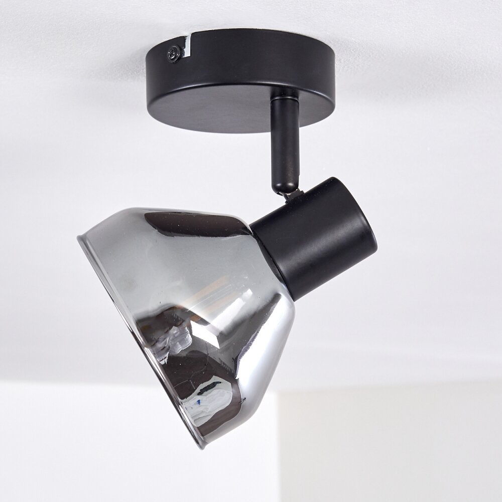 Tyksov Plafondlamp Zwart, 1-licht