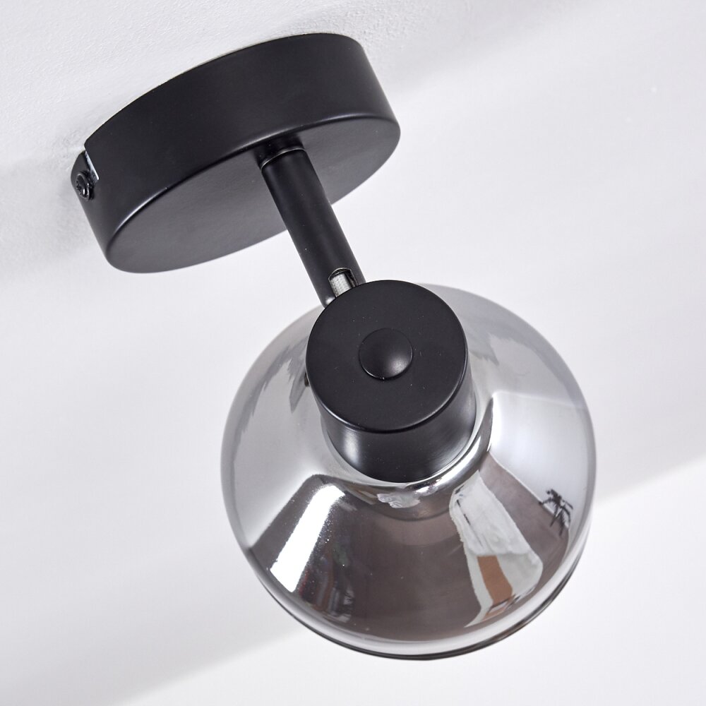 Tyksov Plafondlamp Zwart, 1-licht