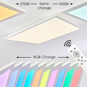 Antria Plafondpaneel LED Wit, 1-licht, Kleurwisselaar