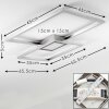 Narpes Plafondlamp LED Nikkel mat, 1-licht