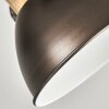 Orny Plafondlamp Antraciet, Hout licht, 3-lichts
