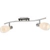 Globo TOAY Plafond straler Chroom, Glas, 2-lichts