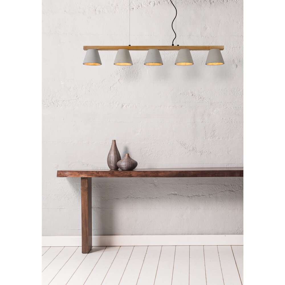 Lucide POSSIO Hanger Grijs, 5-lichts main product photo