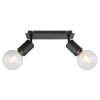 Globo HERMINE Spotlamp Zwart, 2-lichts