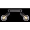 Globo HERMINE Spotlamp Zwart, 2-lichts